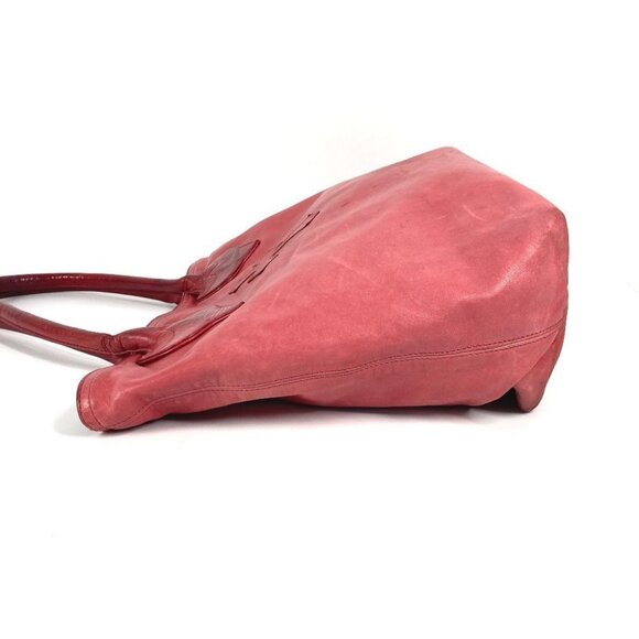 CHROME HEARTS FS tote Bag Tote Bag Shoulder Bag Leather Red - Picture 4 of 16